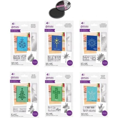 Metal cutting dies 6PC Christmas background cut die mold card Scrapbook paper craft knife mould blade punch stencils