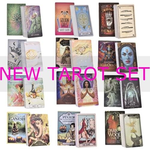 English Tarot Cards Set NEW Stylish Oracle Deck Games Tarot Set With PDF Guidebook Family Friend Party Board Games Cards