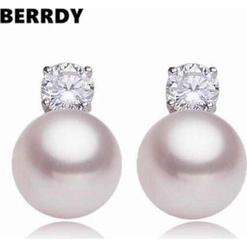 REAL PEARL Freshwater Pearl earrings Exquisite Fashion Pearl Jewelry Cheap Nice Gift 4 Color