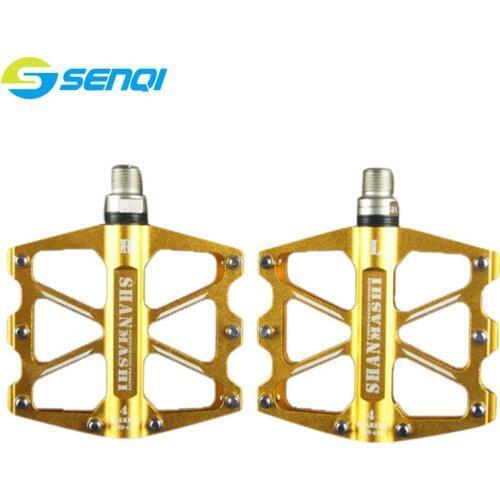 2016 New High Quality Lightweight CNC Bicycle Pedals 6 Colours Skid Cycling Footboard BZJ005