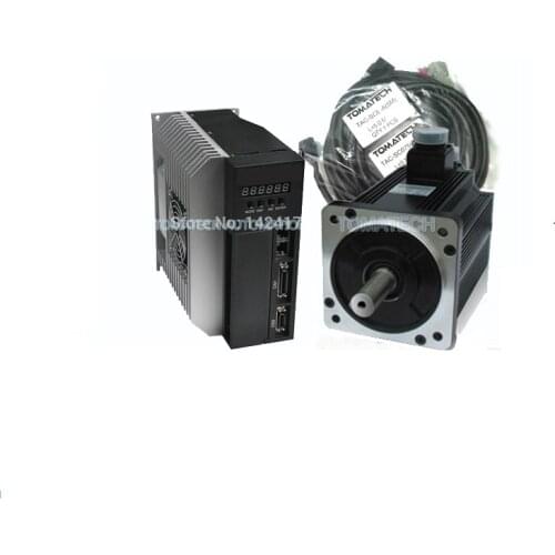 QS7 Series 110mm Flange 1.8KW 3000rpm 6nm AC Servo Drive Motor Kit And Cables for CNC Machine