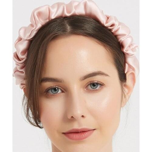 Real Mulberry Silk headbands Luxury Women Hairbands For Women Bridal Headdress Hair Care Accessories