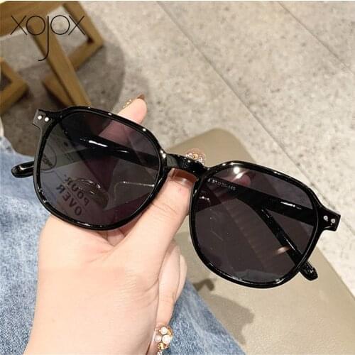 XojoX Vintage Womens Sunglasses Men Fashion Outdoor Sun Glasses Retro Milk Tea Goggle 2021 New Trend Eyeglasses