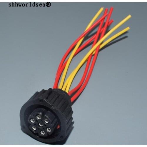 Worldgolden 1.5mm 7 Pin 967650-1 female Auto Sensor plug with cable Sheath Waterproof IP67/69,temp resistance