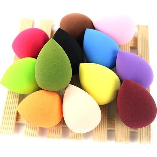 12pcs/lot Multi colors Sponges Makeup brushes set Foundation Blender Cosmetics powder Puff cream Blending applicators Tools kits