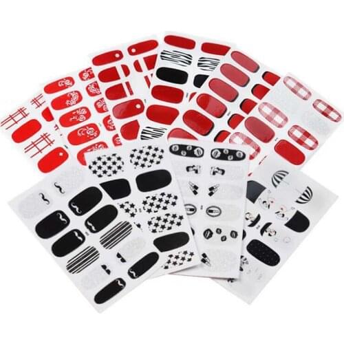 3 Sheet 36pcs 3D Nail Sticker Multi Patterns Nail Art Decoration Stickers for Girls Colorful Cartoon Fashion Stickers