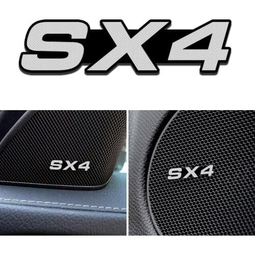 4pcs Car-styling car audio decorate fit For Suzuki sx4 grand vitara swift Alto Audio Speaker Badge sticker Emblem Accessories