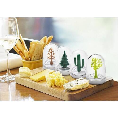 4pcs/set Seasoning Box Jar Plants And Animal Cute Kitchen Spice Storage Bottle Jars Salt Pepper Cumin Powder Spice Tool JO 1091