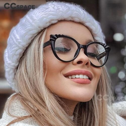 48204 Cat Eye Anti-Blue Light Plastic Titanium Ultralight Men Women Optical Fashion Computer Glasses Frame