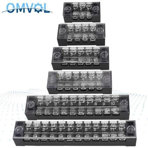 600V 15A Barrier Strip Terminal Block Wire connector TB-1503 TB1504 TB1505 TB1506 TB-1510 TB-1512