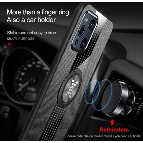 For OPPO Find X3 Case Hybrid Rugged Armor Kickstand Metal Finger Ring fabric Car Magnetic holder Back Cover OPPO Find X3 Pro Bag