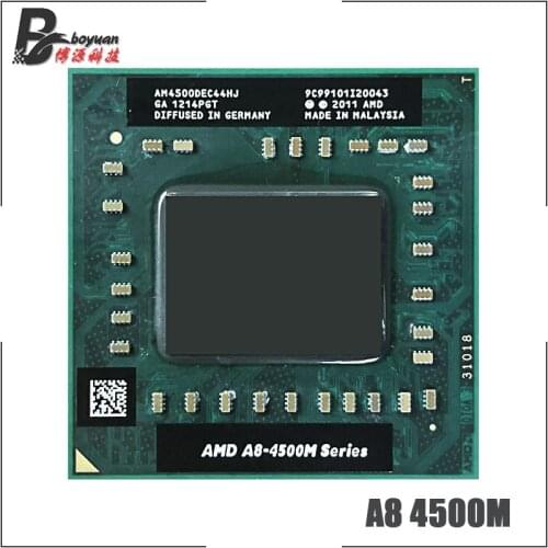 AMD A8-Series A8-4500M A8 4500M 1.9 GHz Quad-Core Quad-Thread CPU Processor AM4500DEC44HJ Socket FS1