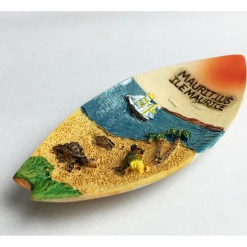 Exotic Mauritius canoe Travel Souvenir Fridge Magnets