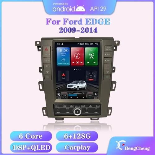 Hengcheng For Ford EDGE 2009-2014 Car Multimedia Video Player GPS Navigation Radio Android 8Core 6+128G Carplay