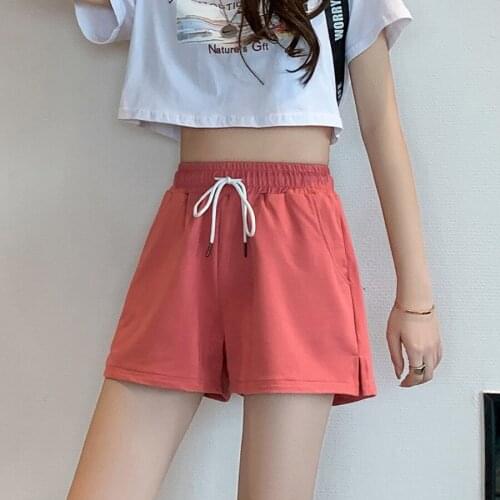 Cotton Sport Shorts Loose Quickly Dry Women Sweatpants Running Jogger Fitness Gym Athletic Casual Short Sportswear