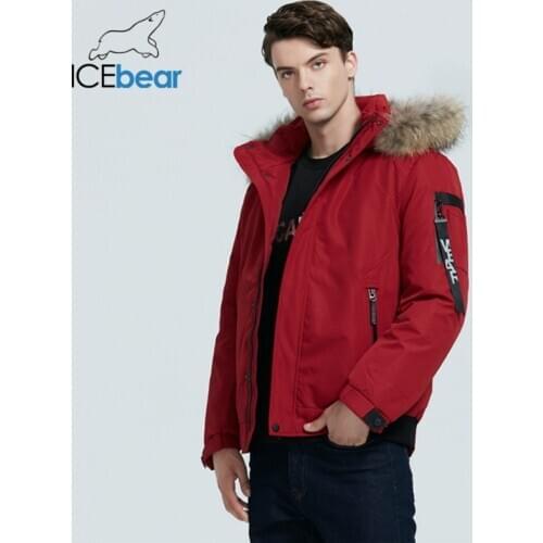 ICEbear 2020 New Winter Mens Coat Fashion Mens Clothing Hooded Jacket Brand Apparel MWD19626I