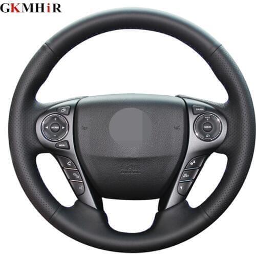 Artificial Leather DIY Car Steering Wheel Cover for Honda Crosstour 2013 2014 2015 Accord 9 2013 2014 2015 2016 2017