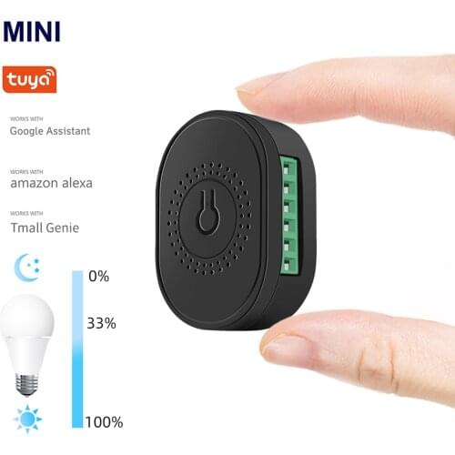 Mini WiFi Dimming On-Off Breaker Dimmer Controller Dimmable Switch Controller Smart Switch Module Remote Switch Controller