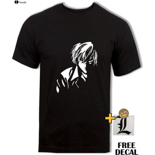 100% Cotton Print Mens Summer Light Yagami T Shirt, Kira, Death Note Anime T Shirt, for Men and Women Tee Shirt