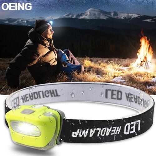 8000LM LED Headlamp High Lumen Portable Headlight Use AAA Battery Mini Head Lamp 3 Modes Head Torch Waterproof Head Front Light