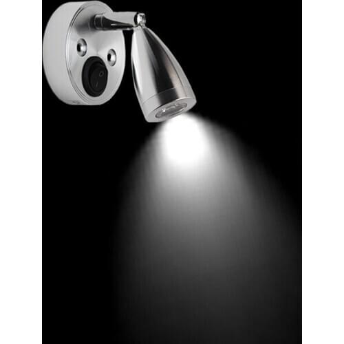 12V 3W wall lamp with switch LED reading light for RV yacht car indoor night light