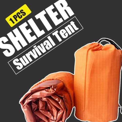 240*150Portable Ultralight PE Thermal Shelter Tube Outdoor Rescue Waterproof Emergency Survival Tent Outdoor Simple Thermal Tent
