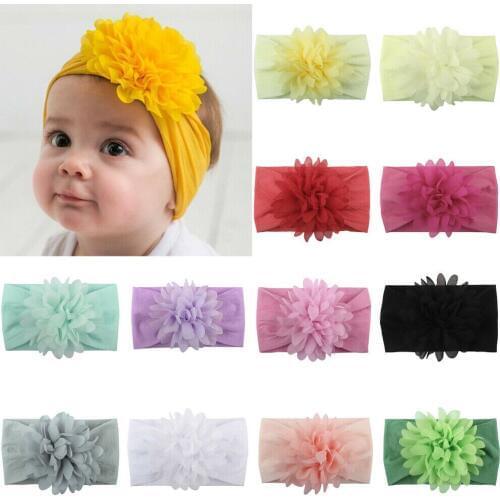 Beauty Baby Girls Boys Infant Toddler Flower Bow Headband Hair Head Band Accessories