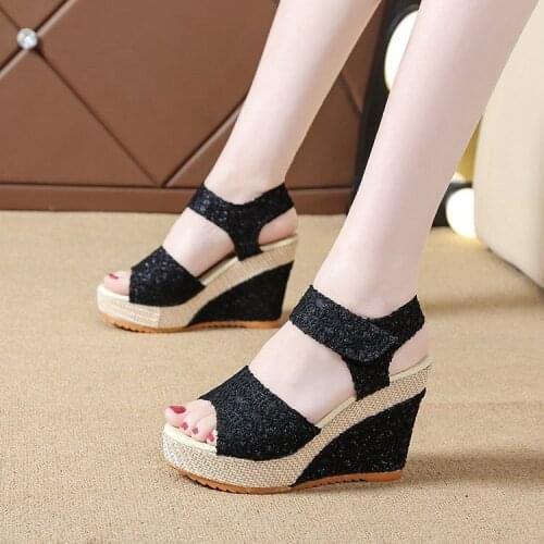 Women Summer Shoes Wedge Heel Sandals Female Peep Toe Fashion Sandals Ladies Girls Shoes Sandalias Mujer 2021 Chaussure Femme