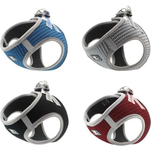 Reflective Pet Chest Strap Cat Dog Harness Leash Breathable Vest Traction Rope Puppy Collar