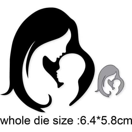 Mother Hugs Baby Dies New 2021 Metal Cutting Dies For DIY Scrapbooking And Card Making Decorative Embossing Die Cut Craft Dies
