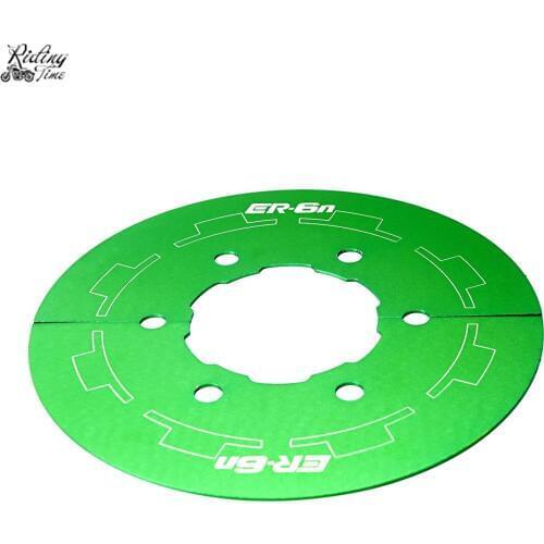 Motorcycle Transmission Belt Pulley Adornment Cover Guard Rear Chain Teeth Sprocket Cover Frame For KAWASAKI ER6N 2012-2016
