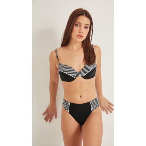 C & City Women Lined Bikini Suit 3021 Black