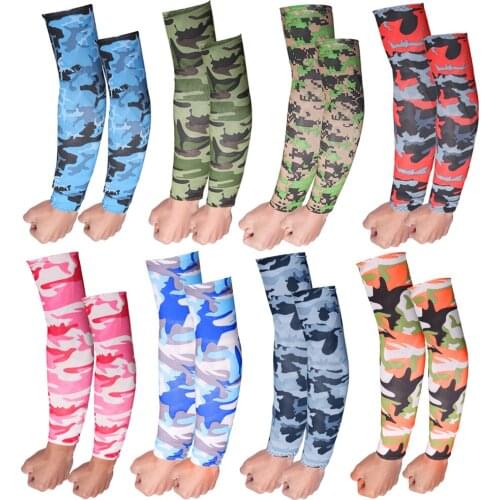 1 Pair Arm Sleeves Sports Sleeve Sun UV Protection Hand Cover Cuff Cooling Warmer Running Fishing Bicycle Cycling Unisex Summer