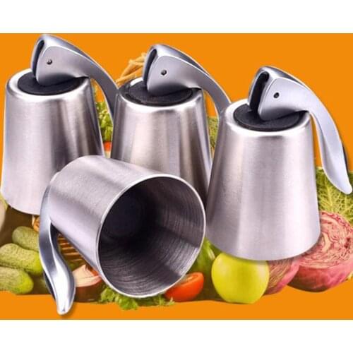 1PCS Stainless Steel Reusable Wine Bottle Stopper Vacuum Sealed Red Wine Cap Fresh Keeper Bar Tools Cover Kitchen Accessories