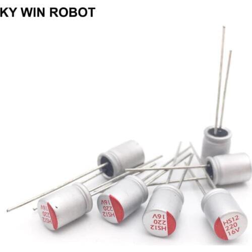16V220UF 6*9 DIP Solid Electrolytic Capacitor 220UF 16V 6X9mm Solid Sate Capacitor High Quality