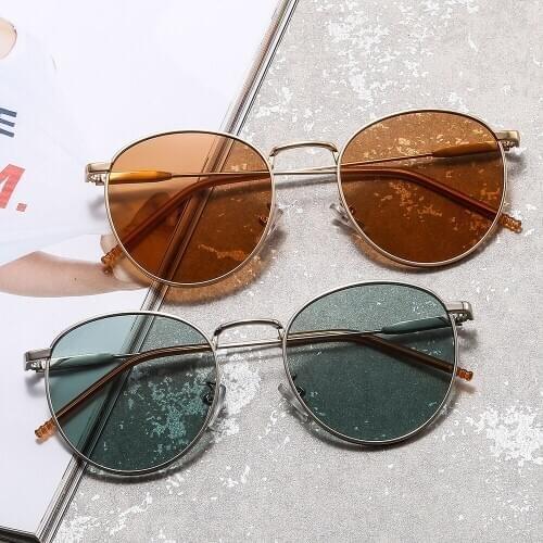 2020 Metal Gothic Round Steampunk Sunglasses Men Women Fashion Glasses Retro Frame Vintage Sunglasses UV400