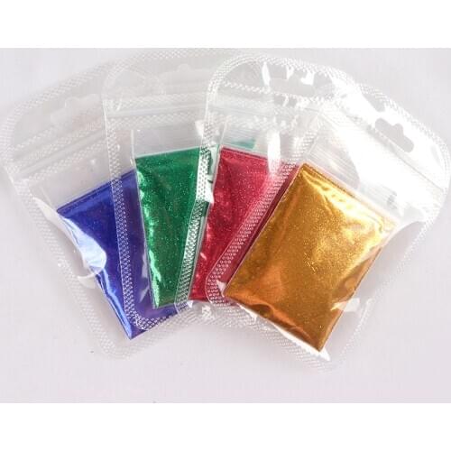 4 Bags Shiny Acrylic Powder Nail Art Decorations Christmas Nail Designs Sparkly Glitter Sequins Nail Powder Set For Manicure DIY