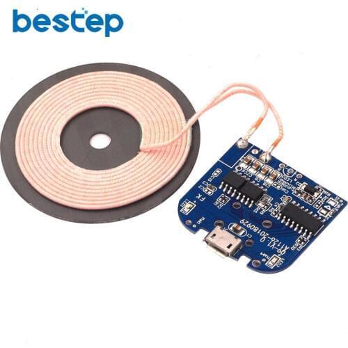 5W 1A Wireless Charger Transmitter Module Dual Coil Circuit Board DIY Fast Charging Board