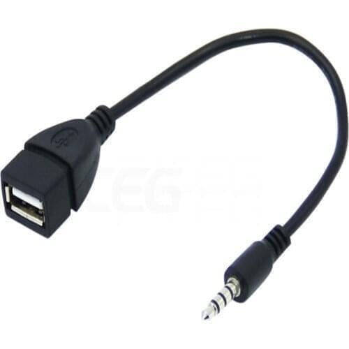 Female to 3.5 male audio plug for Ford Focus 2 3 4 Fiesta Mondeo Fusion Kuga Ranger Ecosport Explorer