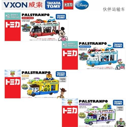Alloy Model Car Partner Transporter Toy Mickey Donald Duck Hudi Buzz Lightyear 116530 Toy Car