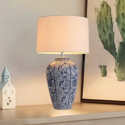 Free Shipping Modern Creative Ceramic Table Lamp Bedside Lamp For Living Room Cozy Home Decorative Lamp Hotel Study Simple Light