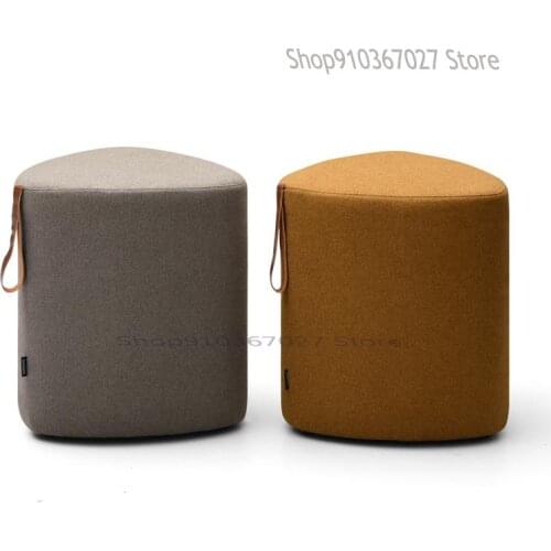 Designer Furniture Nordic Fabric Hand-held Sofa Pier Low Stool Simple Creative Triangle Stool Small Pier