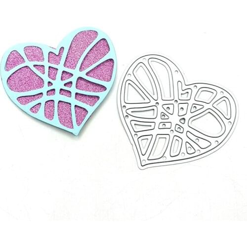 Julyarts 1pcs Love Heart Shapes Scrapbooking Cutting Dies New Stencils Die Cut for DIY Album Paper Card Embossing