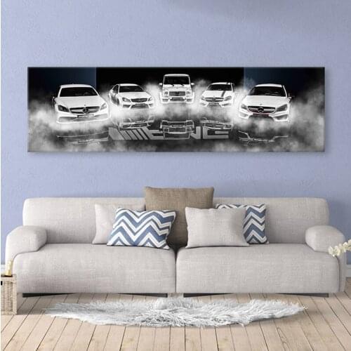 Canvas Ben z car 5 Piece Pictures Sports Car Off-Road Vehicle Posters HD print Wall Art for Living Room Home Decoration painting
