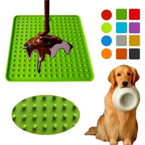 Lick Mat For Dogs Silicone Cats Puppy Slow Food Bowls Pets Feeding Lick Pad Feeder Dog Bath Buddy Slow Food Bowl Sucker Lickimat