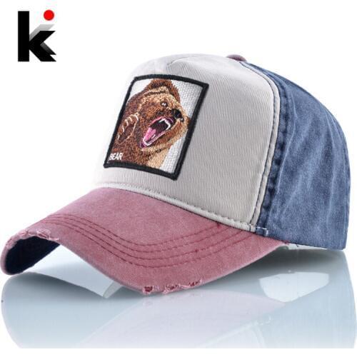 Fashion Baseball Cap Men Women Spring Summer Cotton Dad Hats Outdoor Breathable Snapback Sun Bone Animal Hip Hop Casquette Gorro
