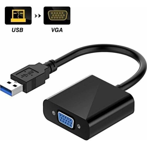 USB 3.0 To VGA Adapter Multi-Display Converter External Video Graphic Card Portable USB 3.0 To Female VGA Converter for PC HDTV