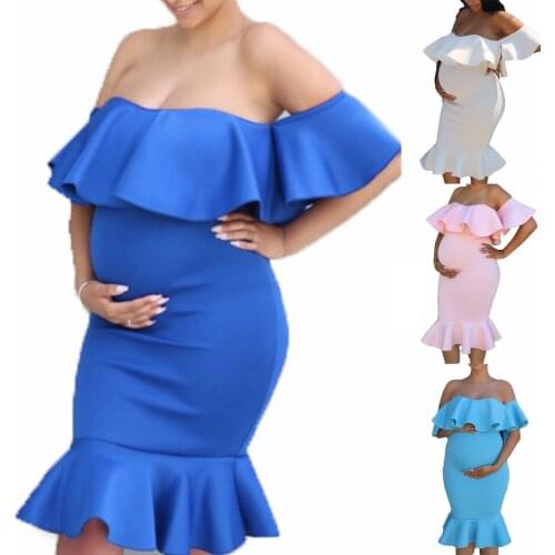 Maternity Dress For Women Photo Shoot Gown Pregnant Clothes Dress Photography Skirt Zwangerschaps Robe Femme Vestido платье