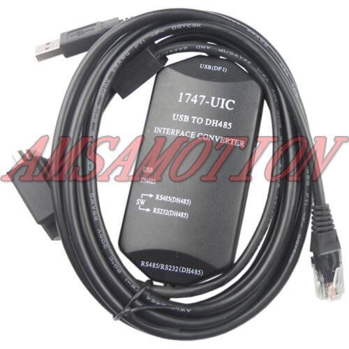 Suitable for AB SLC series PLC programming cable 1747-UIC data cable USB-1747PIC download line