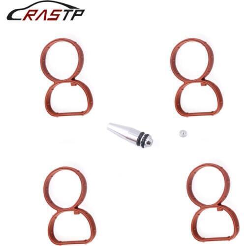 RASTP-Car Racing Swirl Flap Plug Blank Removal Replacement with Gaskets for BMW N47 2.0 D RS-CR1821